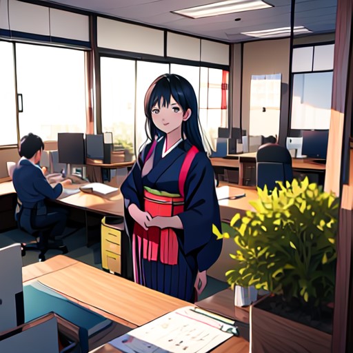 japanese office worker