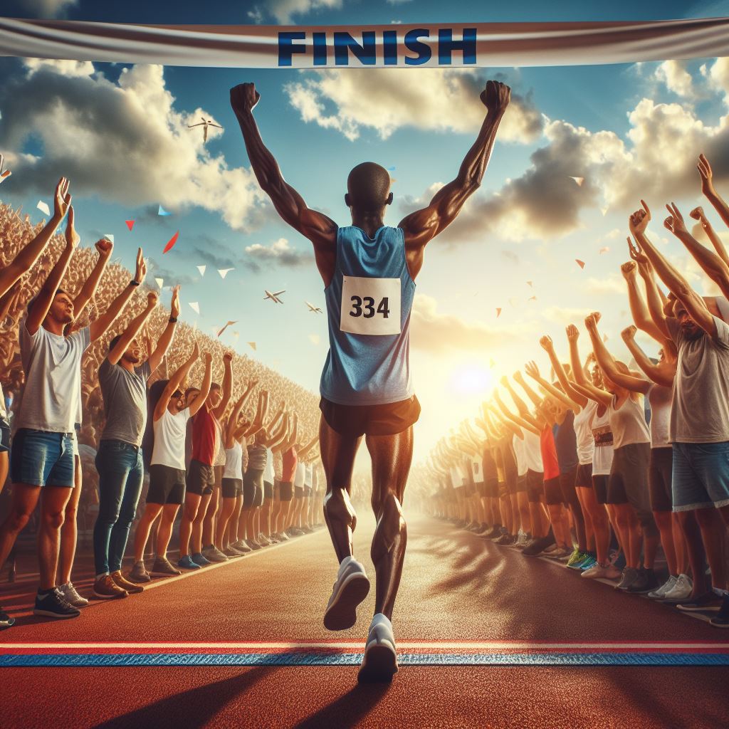 black man reach marathon goal