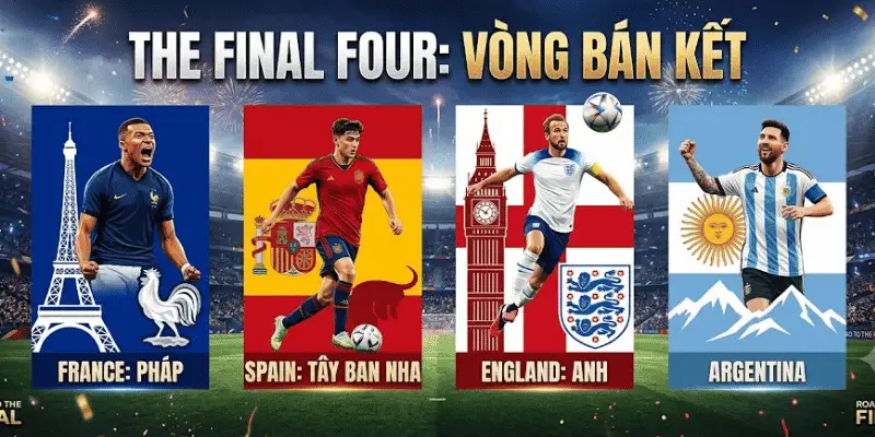 dự đoán đội vô địch wold cup 2026 4 đội bán kết hubet